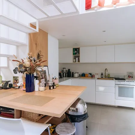 דירה Stylish 1bd Loft Canal Saint-martin!